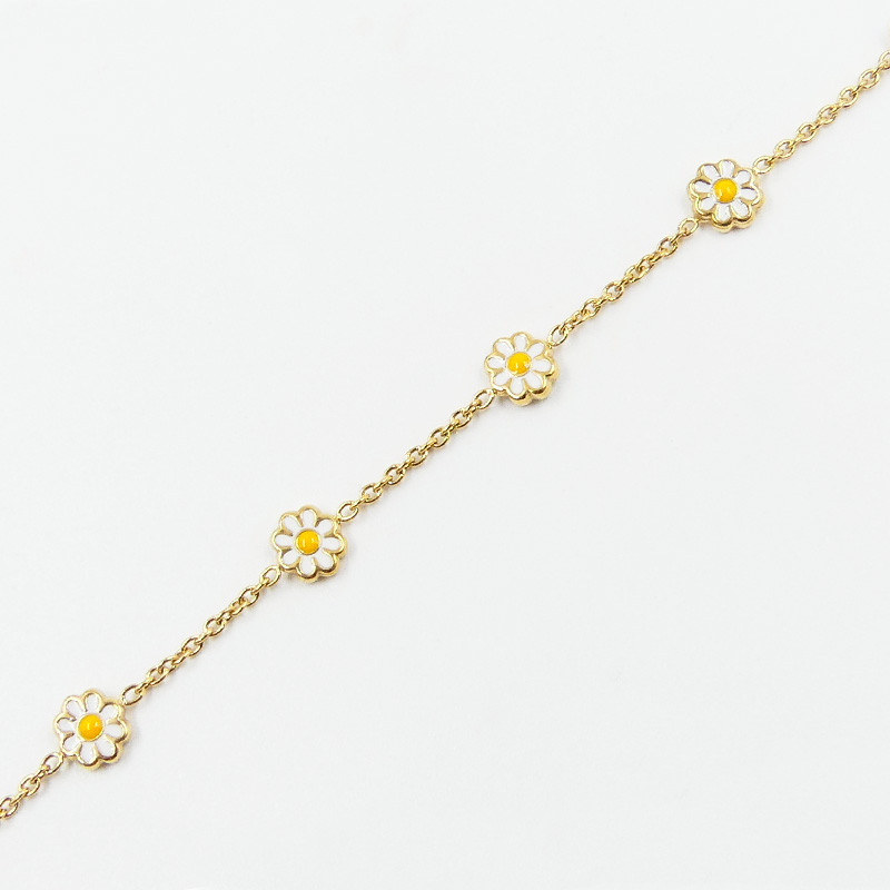 Bracelet acier doré Daisy