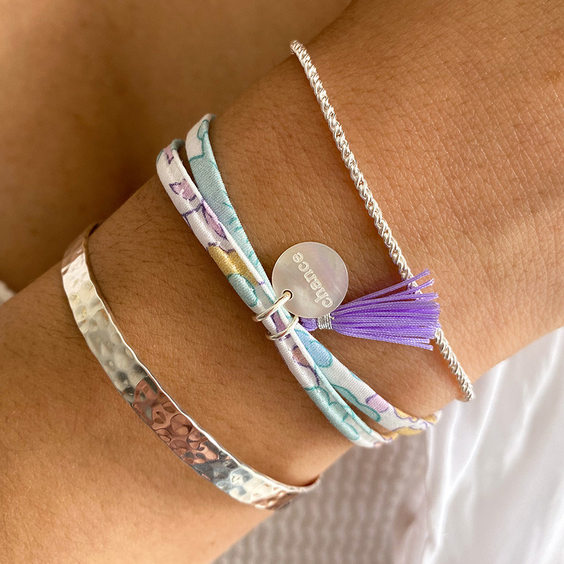 Bracelet Cordon Liberty Argent Chance