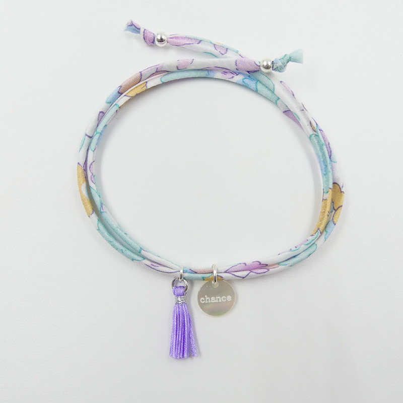 Bracelet Cordon Liberty Argent Chance