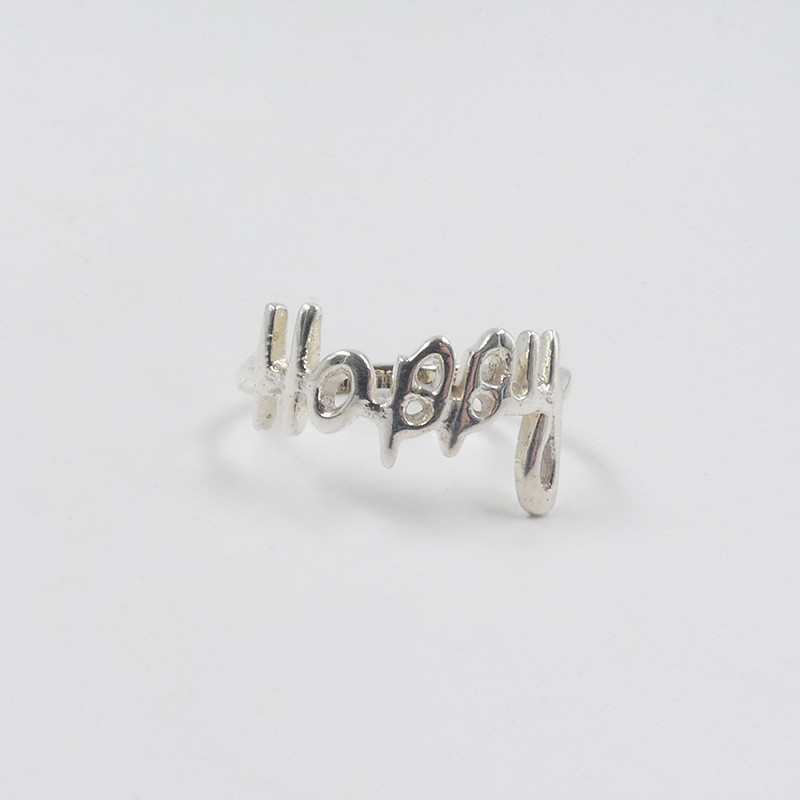 Bague Argent Happy