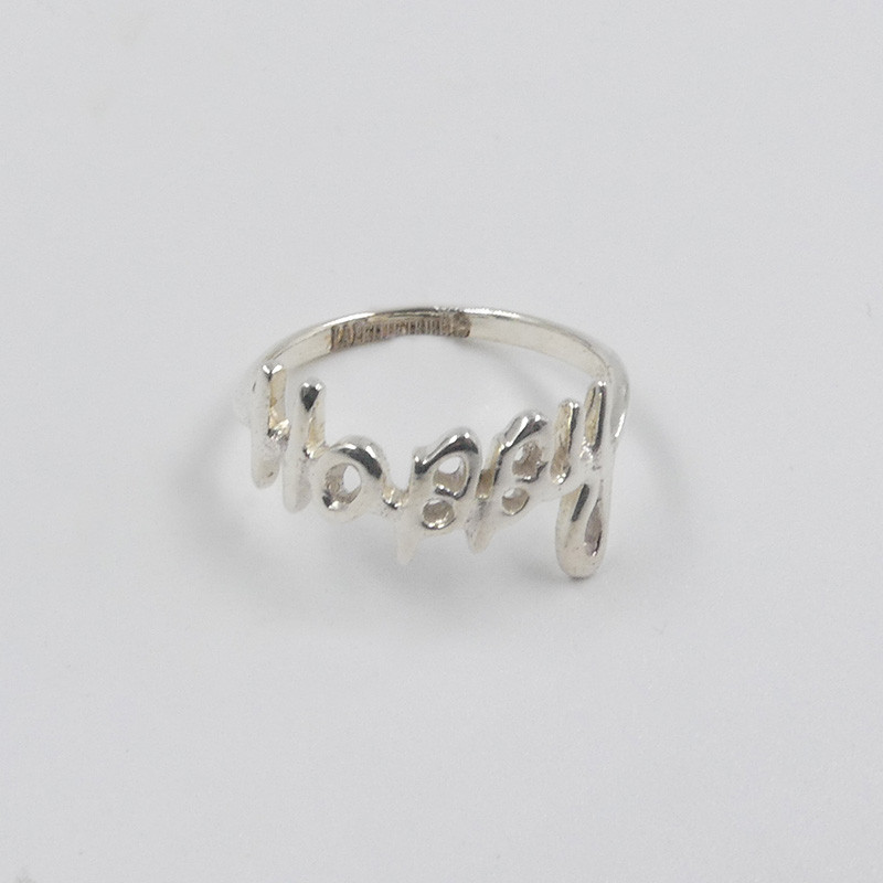 Bague Argent Happy