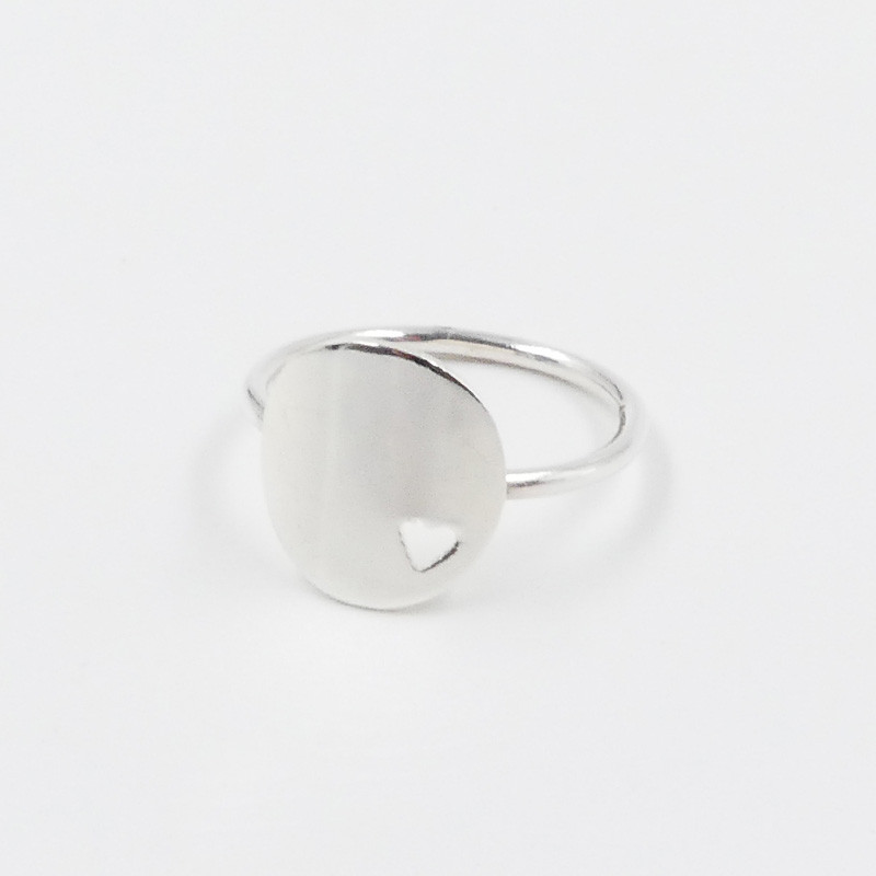 Bague Argent coeur ajouré