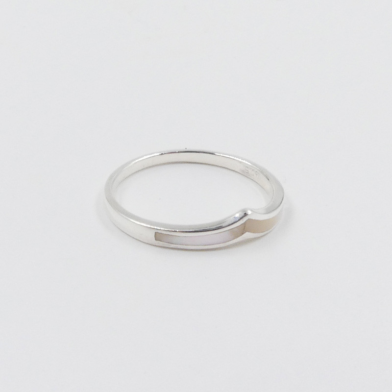 Bague Argent Chevron nacre