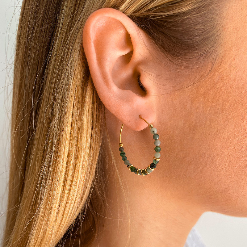 Créoles Dorées Emeraude