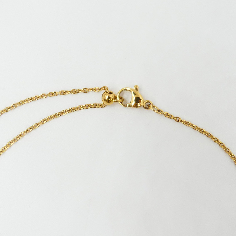 Collier acier doré Daisy