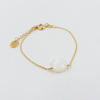 Bracelet Enfant Plaqué or Lapin
