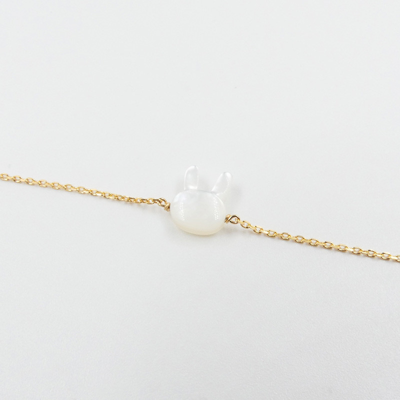 Bracelet Enfant Plaqué or Lapin