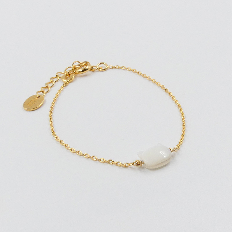 Bracelet Enfant Plaqué or Chat