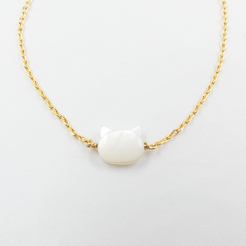 Bracelet Enfant Plaqué or Chat