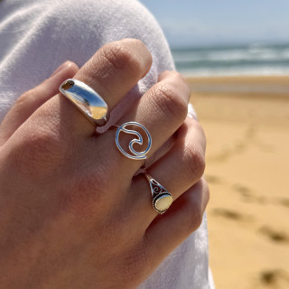 Bague Argent Wave