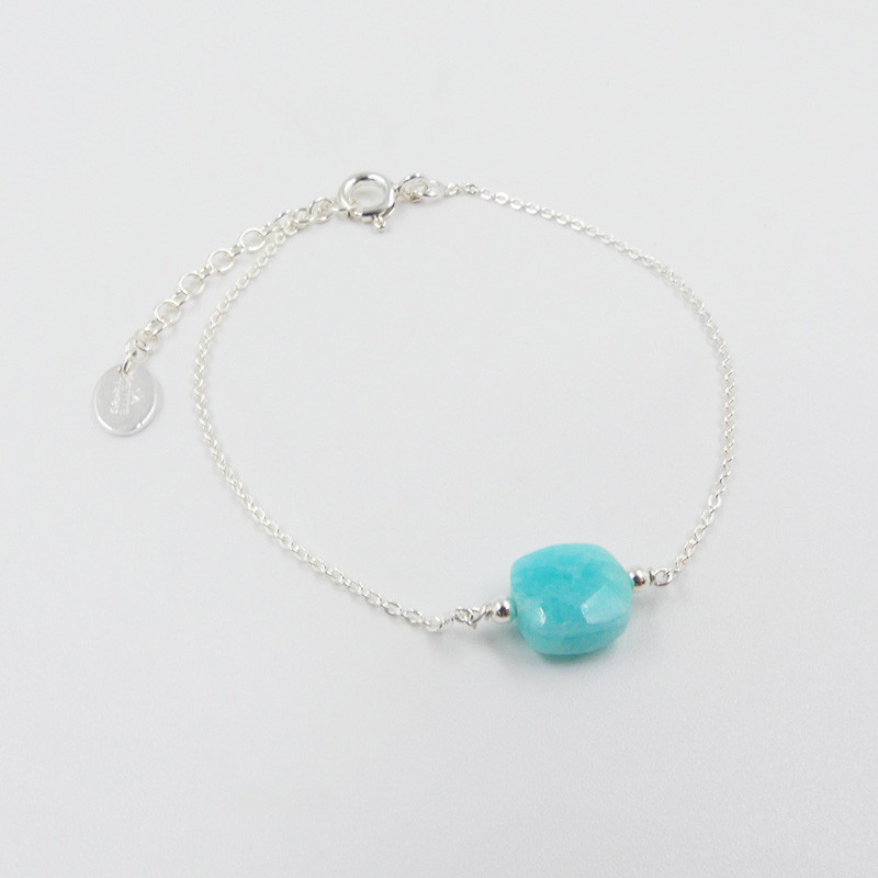 Bracelet Argent pierre Amazonite
