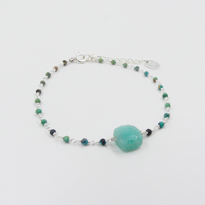 Bracelet Argent pierres fines