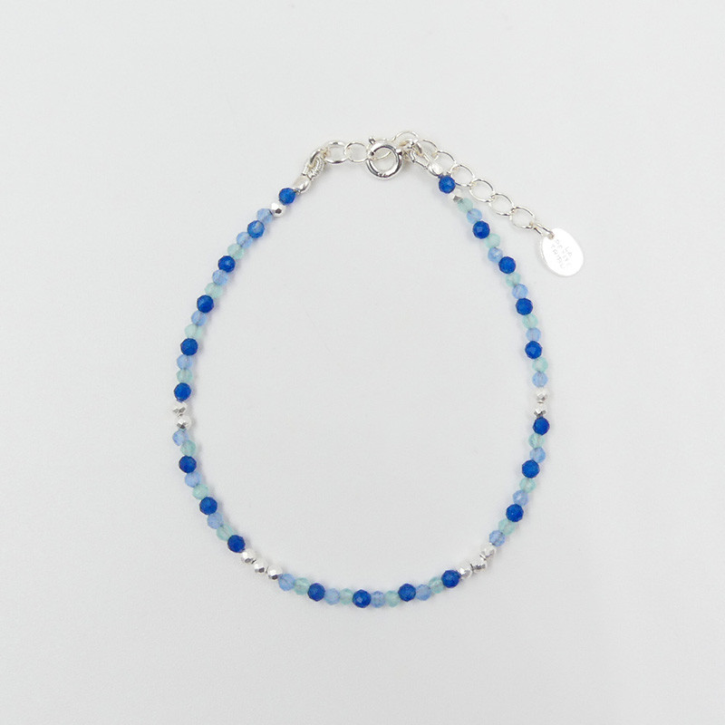 Bracelet fin Argent pierres fines