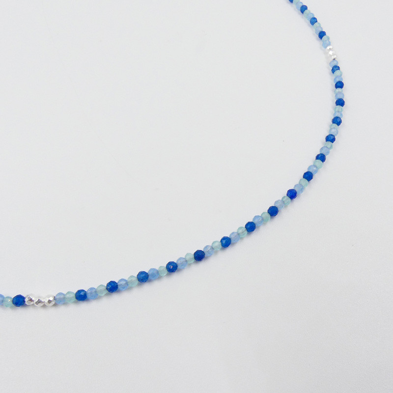 Collier Argent et pierres fines au choix