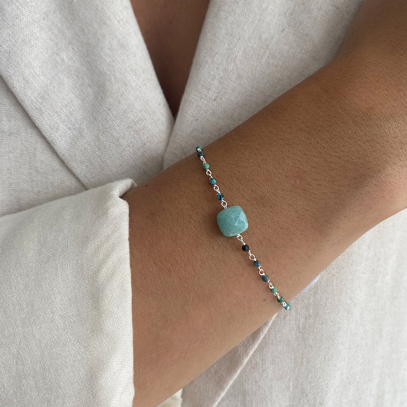 Bracelet Argent pierres fines