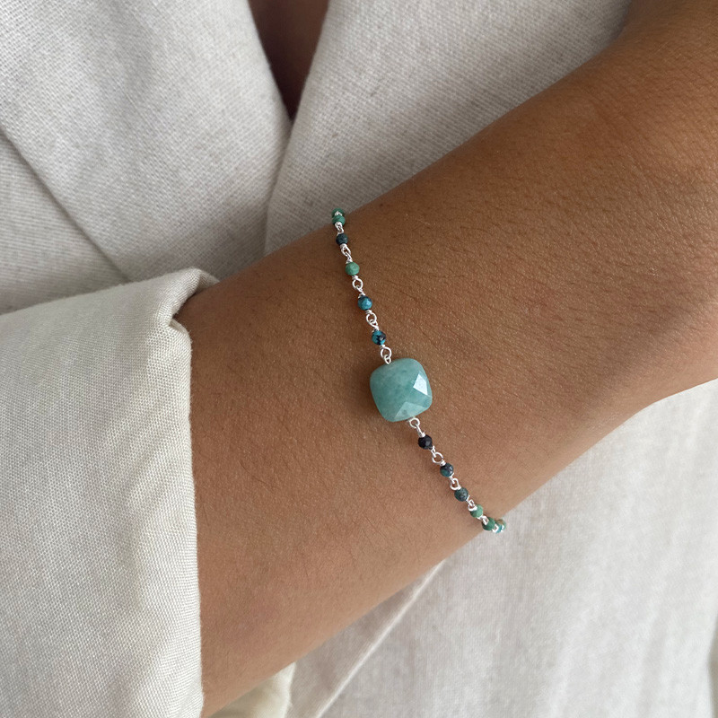 Bracelet Argent pierres fines