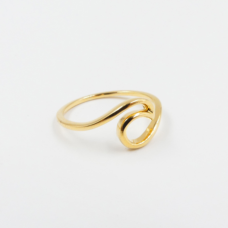 Bague Dorée Vague