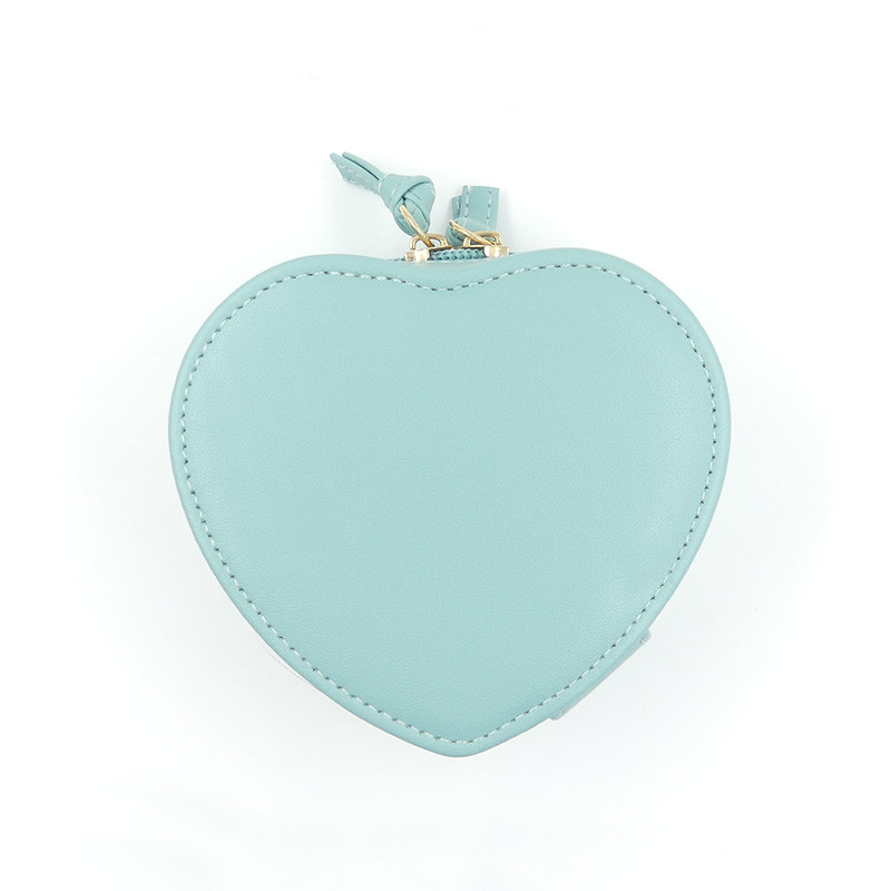 Boîte à bijoux coeur en simili cuir