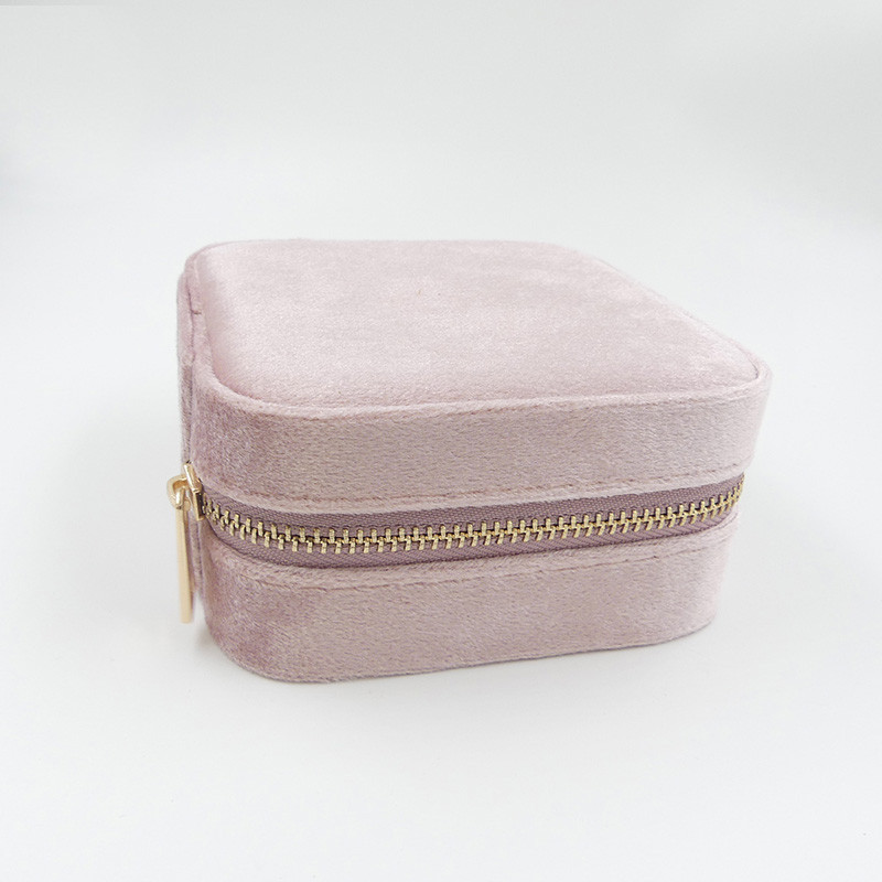 Boîte à bijoux carré en velours