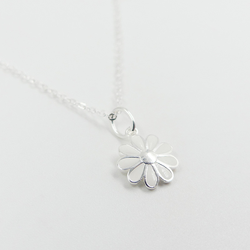 Collier Argent Fleur