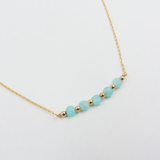Collier Plaqué or barrette Amazonite