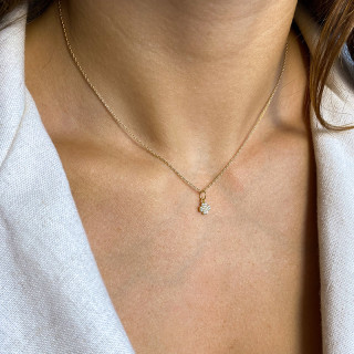 Charm's Doré trèfle strass