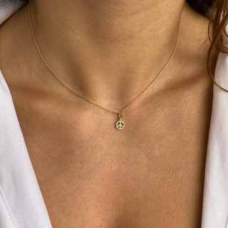 Charm's Doré peace and love strass