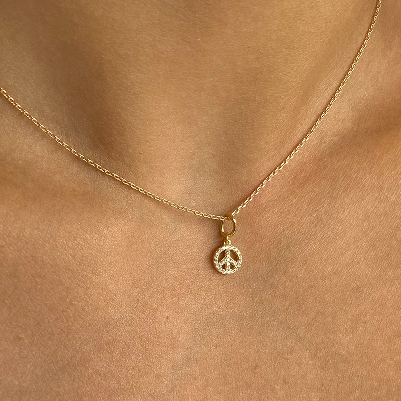 Charm's Doré peace and love strass