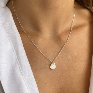 Charm's Argent coquillage en Nacre