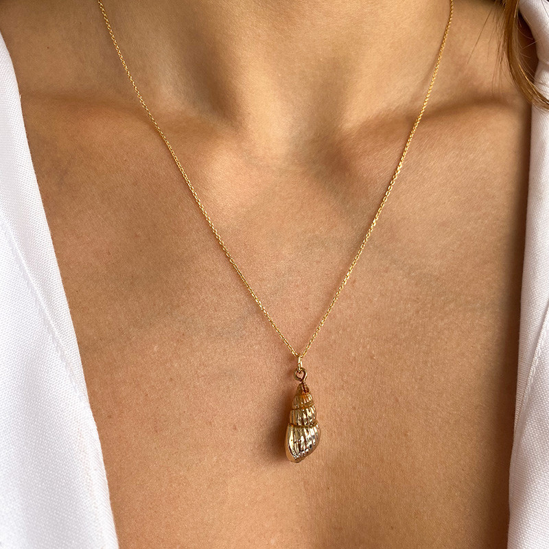 Charm's Doré coquillage brillant