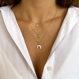 Charm's Doré demi-lune Nacre