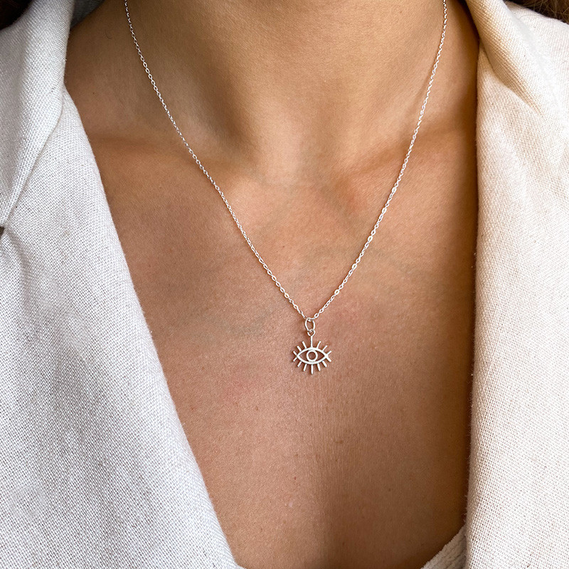 Collier Argent Oeil