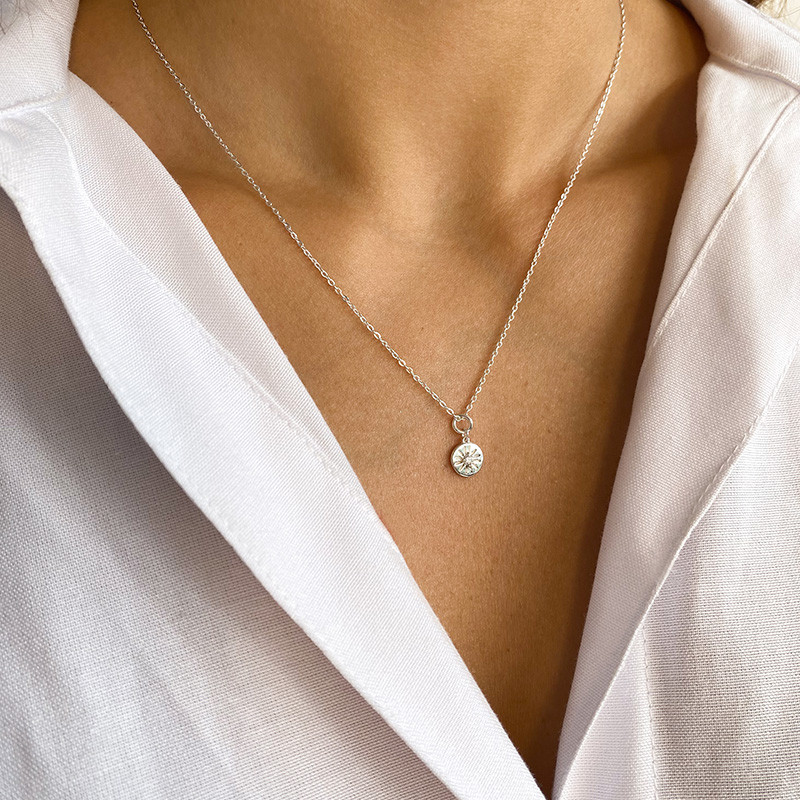 Charm's argent soleil strass