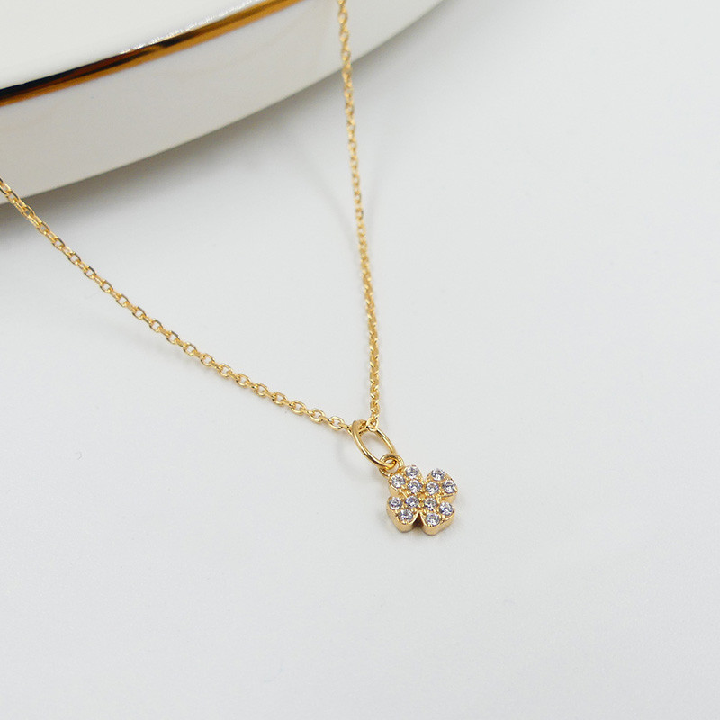 Charm's Doré trèfle strass