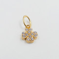 Charm's Doré trèfle strass