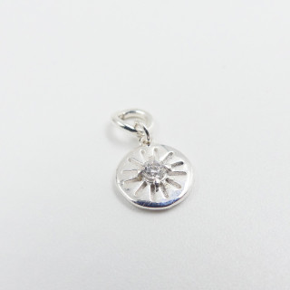 Charm's argent soleil strass