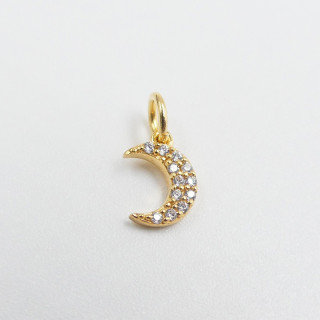 Charm's Doré demi-lune strass