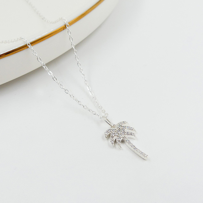 Charm's argent palmier strass