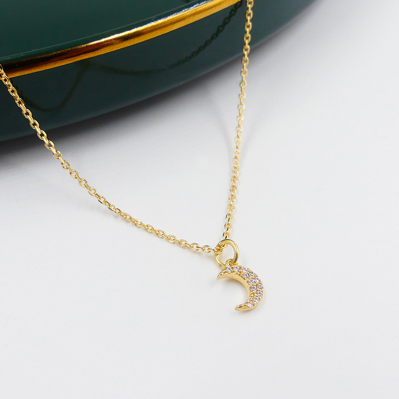 Charm's Doré demi-lune strass