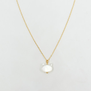 Collier Enfant Plaqué or Chat