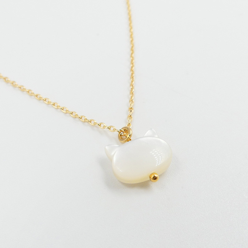 Collier Enfant Plaqué or Chat