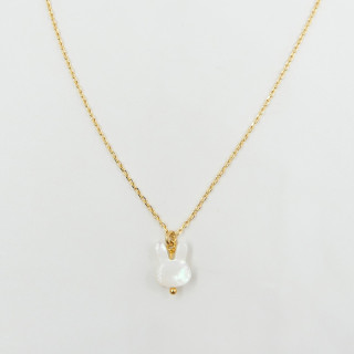 Collier Enfant Plaqué or Lapin