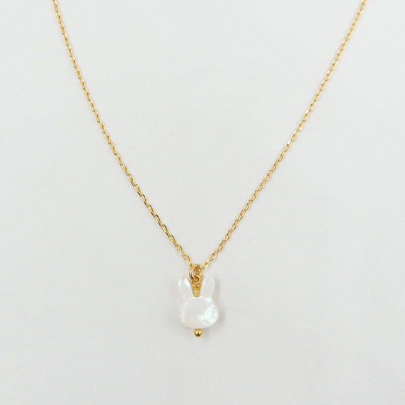 Collier Enfant Plaqué or Lapin