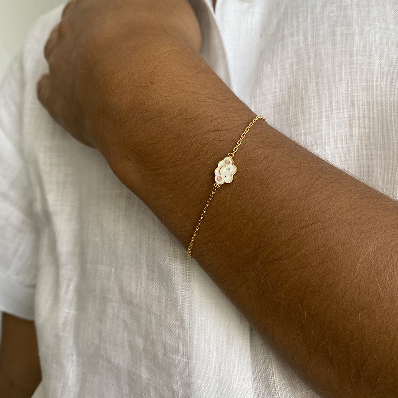 Bracelet Enfant Plaqué or nuage