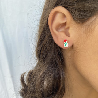 Clous argent enfant bonhomme de neige