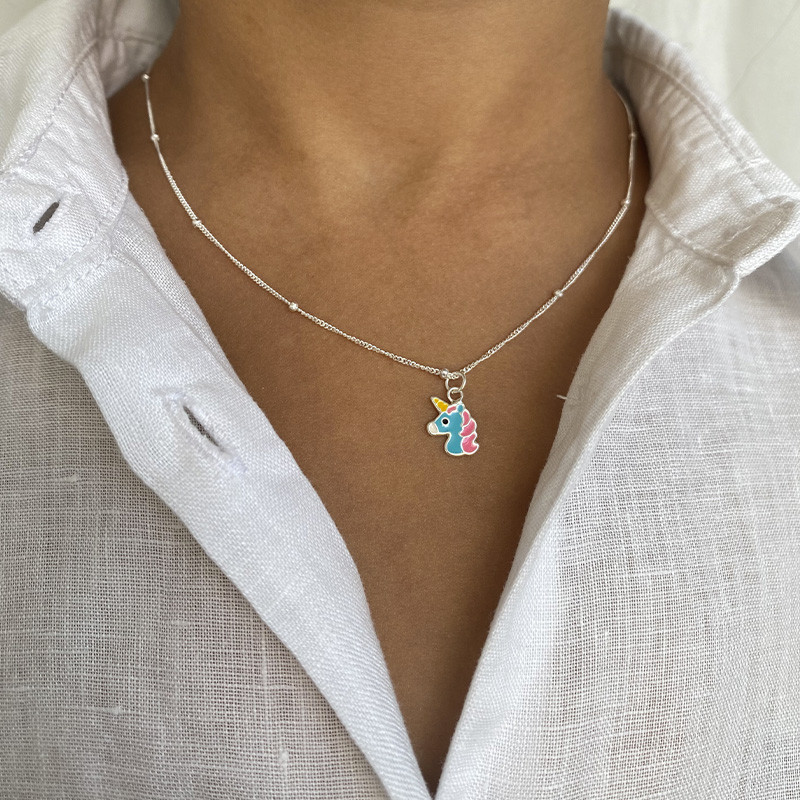 Collier Enfant Argent Licorne