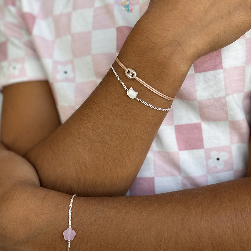 Bracelet Enfant Argent Chat