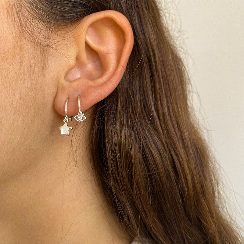 Boucle à l'unité Argent Etoile