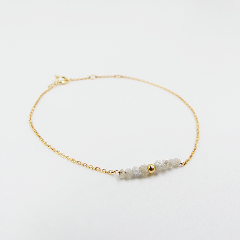 Bracelet or 18 carats et Diamants Blancs