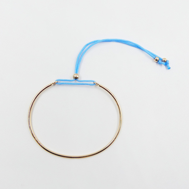 Bracelet Jonc doré Cordon